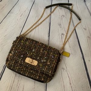 Mint! Coach Chelsea tweed crossbody bag